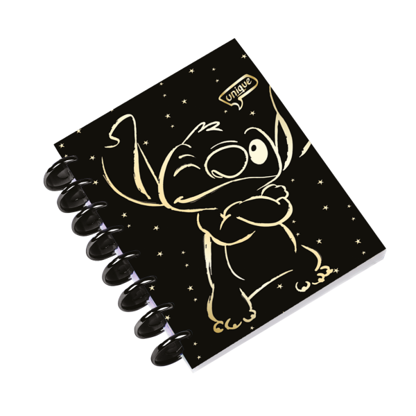 Ringbuch B5, Plastik Ring, Design 1, STITCH GOLD