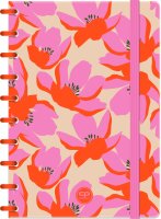 Ringbuch B5 kariert, FLORES ROSA