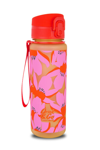 Wasserflasche BRISK 600ml FLORES ROSA