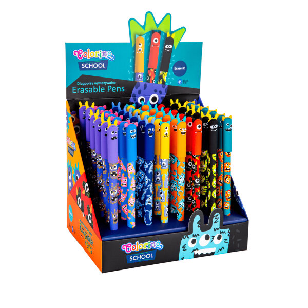 Erasable Pens Monsters 48 St. Display