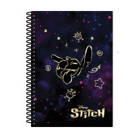 Spiral-Notizbuch B5, Design 1, STITCH GOLD VE 3