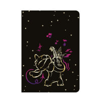 Schulheft A4,60,kariert, Design 3, STITCH GOLD (mix 3) VE 6