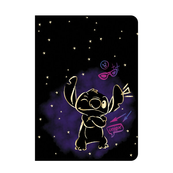 Schulheft A5,32, liniert, Design 3, STITCH GOLD (mix 3) VE 6