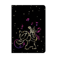 Schulheft A5,60,liniert, Design 3, STITCH GOLD (mix 3) VE 6