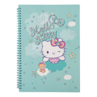 Spiral-Notizbuch DIN A4 kariert (Motiv1) – Hello Kitty