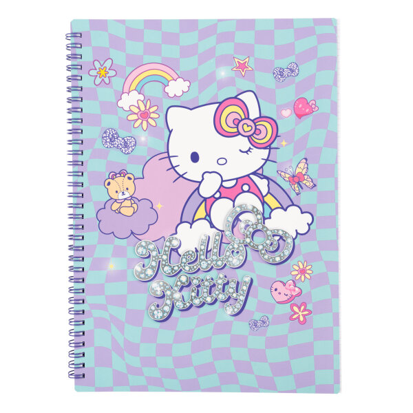 Spiral-Notizbuch DIN A4 kariert (Motiv3) – Hello Kitty