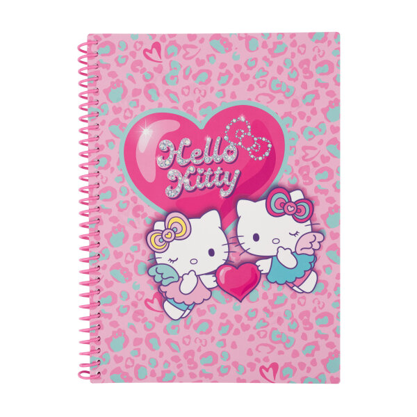Spiral-Notizbuch B5 kariert (Motiv1) – Hello Kitty