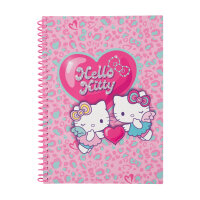 Spiral-Notizbuch B5 kariert (Motiv1) – Hello Kitty