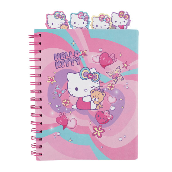 Spiral-Notizbuch DIN A5 kariert (Motiv1) – Hello Kitty