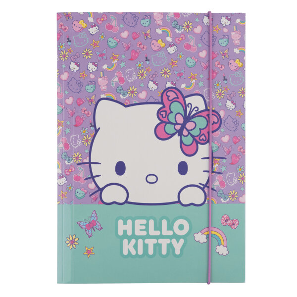 Karton-Klappmappe DIN A4 (Motiv1) – Hello Kitty