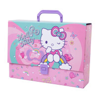 Karton-Dokumentenkoffer DIN A4+ – Hello Kitty (Motiv1)