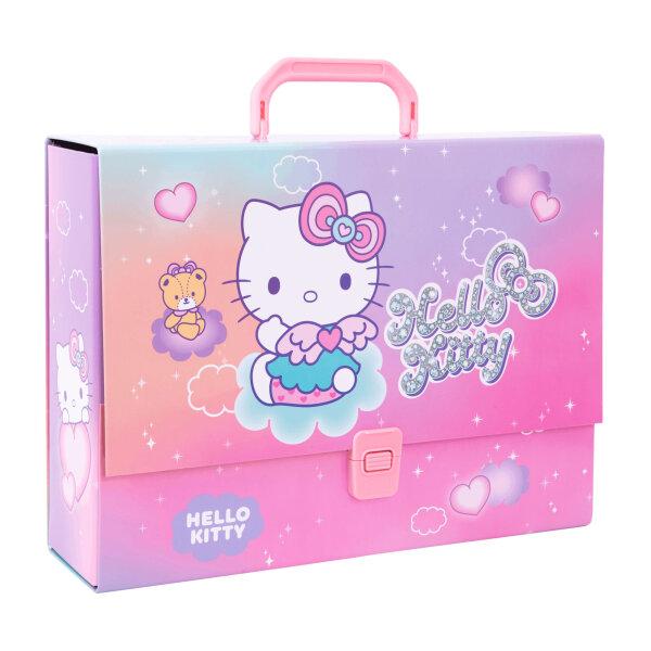 Karton-Dokumentenkoffer DIN A4+ – Hello Kitty (Motiv3)