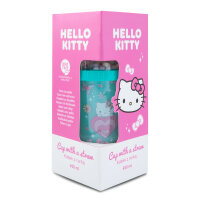 Fan-Becher mit Trinkhalm (Blau) – Hello Kitty
