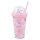 Fan-Becher mit Trinkhalm (Pink) – Hello Kitty