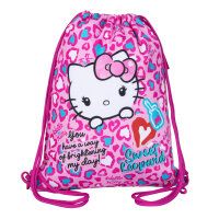 BETA Schuhbeutel Sportbeutel – Hello Kitty (Leopard)