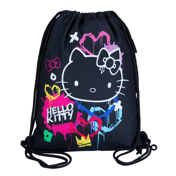 BETA Sportbeutel Schuhbeutel – Hello Kitty (Graffiti)