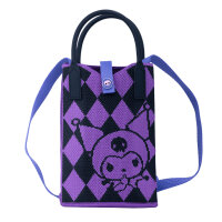 Umhängetasche, Woven Kuromi lila
