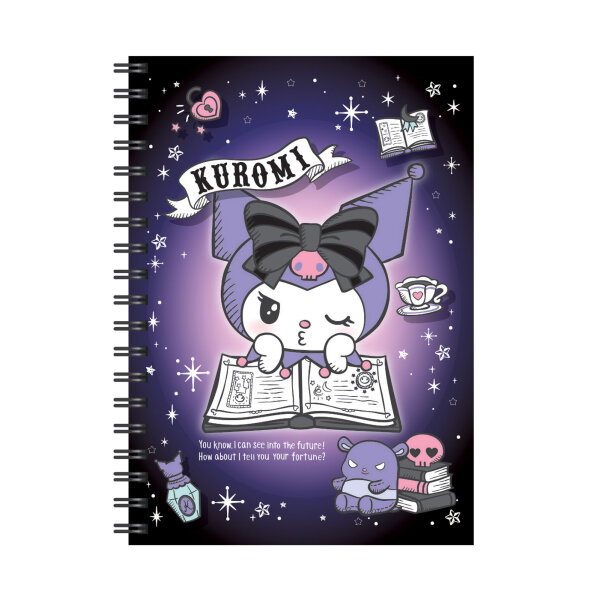 Spiral-Notizbuch B5 Metall-Spirale, Design 1, Kuromi