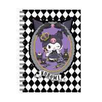 Spiral-Notizbuch B5 Metall-Spirale, Design 2, Kuromi