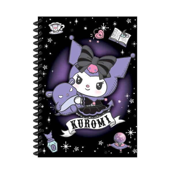 Spiral-Notizbuch B5 Plastik-Spirale, Design 1, Kuromi