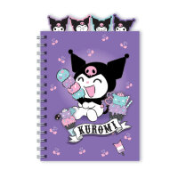 Spiral-Notizbuch A5 PP, Design 1, Kuromi