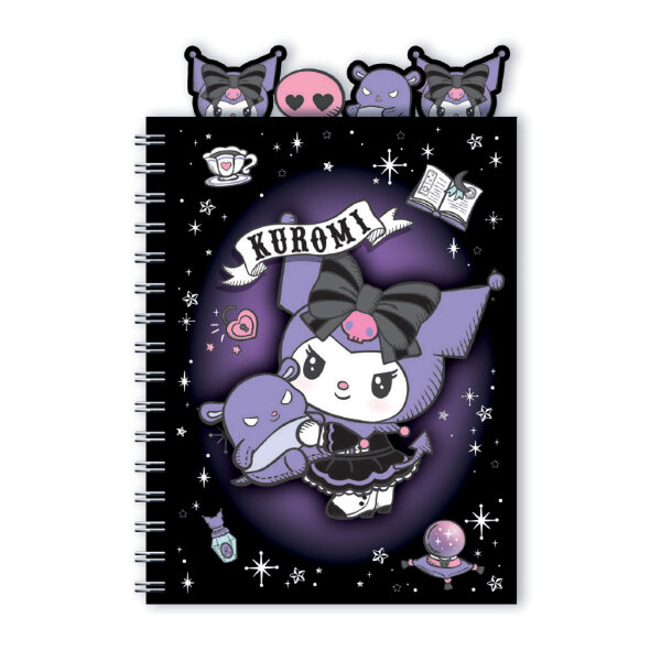Spiral-Notizbuch A5 PP, Design 3, Kuromi
