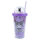 Plastik Becker m.Deckel+Halm Des.1  HK Kuomi