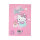 Schulheft A5,32,liniert, Design 1, HK pastell-pink VE6