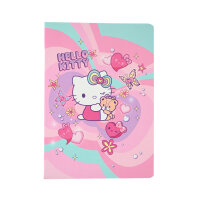 Schulheft A5,32,liniert, Design 2, HK pastell-pink VE6