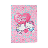 Schulheft A5,32,kariert, Design 1, HK pastell-pink VE6