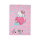 Schulheft A5,32,kariert, Design 1, HK pastell-pink VE6