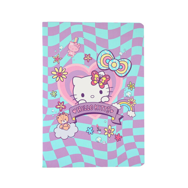 Schulheft A5,32,kariert, Design 2, HK pastell-pink VE6