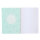 Schulheft A5,32,kariert, Design 2, HK pastell-pink VE6