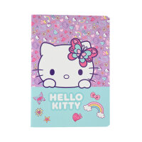 Schulheft A5,32,kariert, Design 3, HK pastell-pink VE6