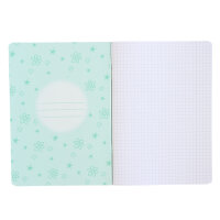 Schulheft A5,32,kariert, Design 3, HK pastell-pink VE6