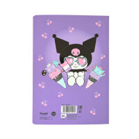 Schulheft A5,32,kariert, Design 3, Kuromi VE6