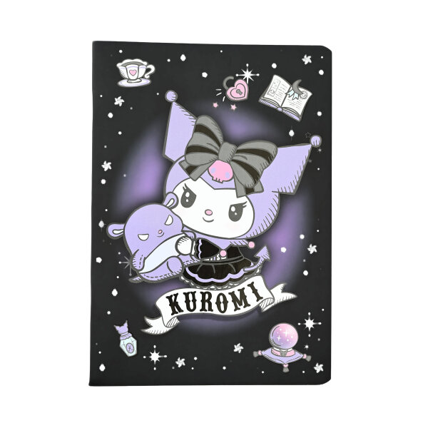 Schulheft A5,32,liniert, Design 1, Kuromi VE6