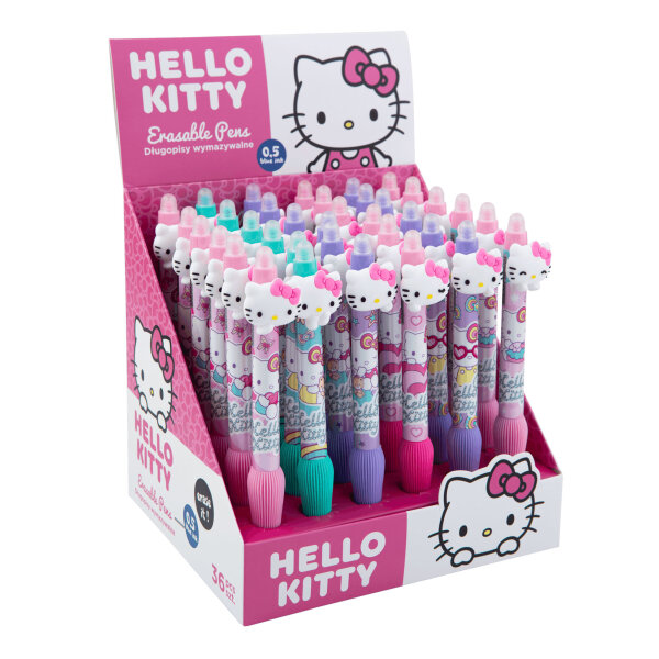 Radierbare Stifte mit Klickautomatik (Display 36St.) – Hello Kitty
