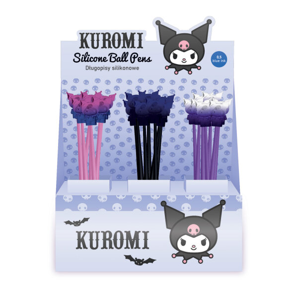 Silikonkugelschreiber Kuromi, Display 48 St.