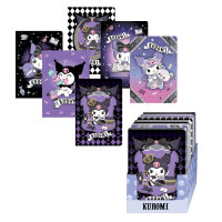 Notizbuch A6 3D, mix 6 Designs, Kuromi Displ.48 St.
